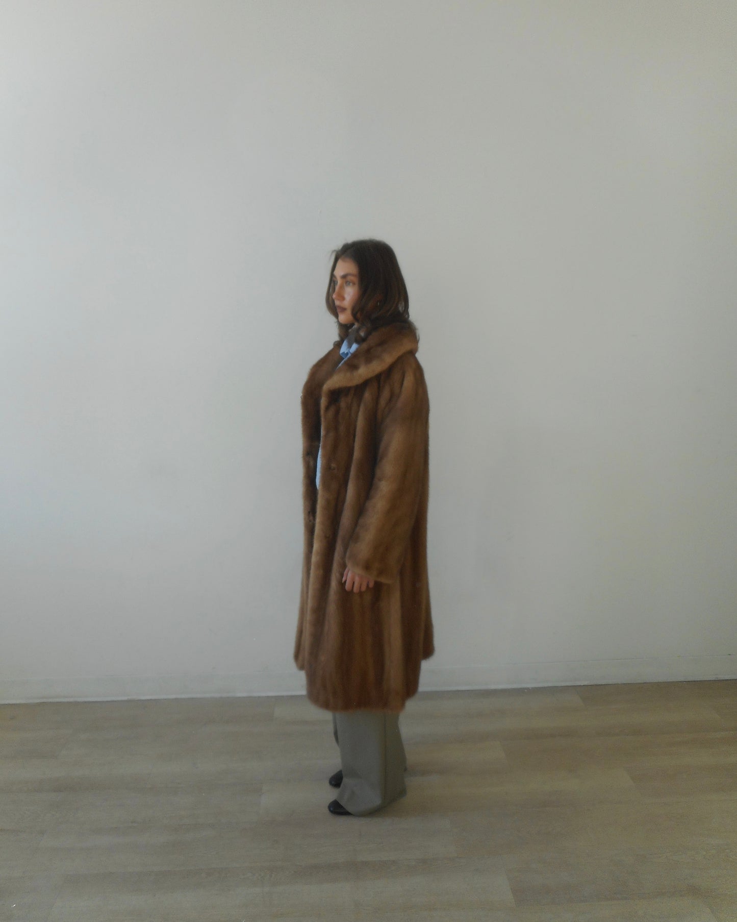 Mink fur coat