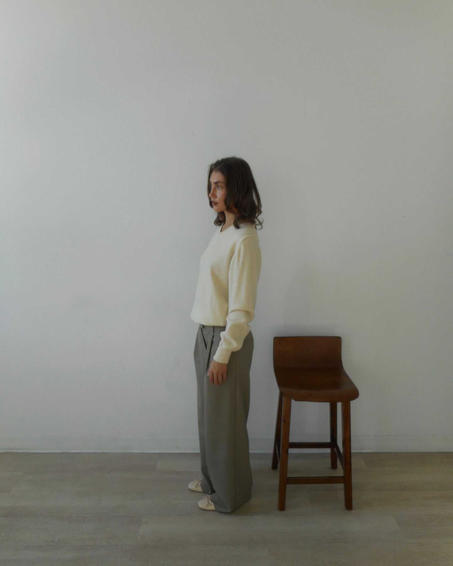 Cream lambswool sweater