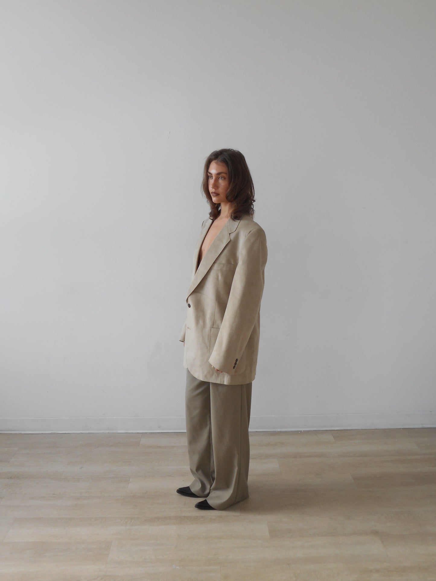 Suede blazer