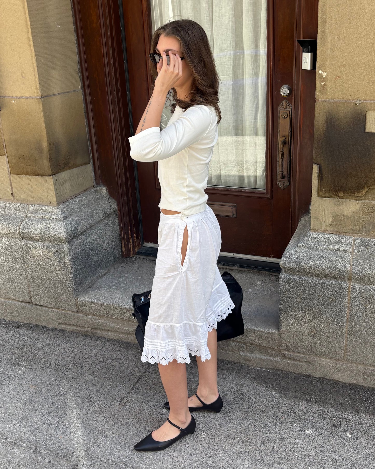 White cotton pantaloons