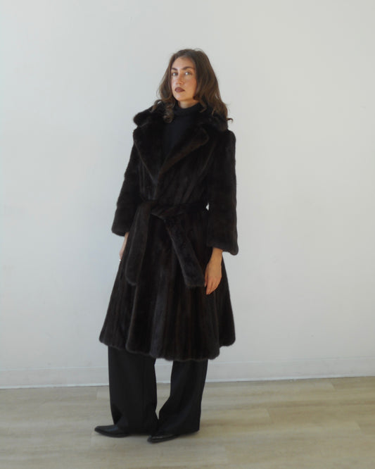 Mink fur coat