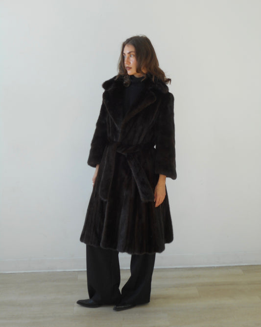 Mink fur coat