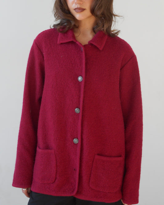 Red wool sweater