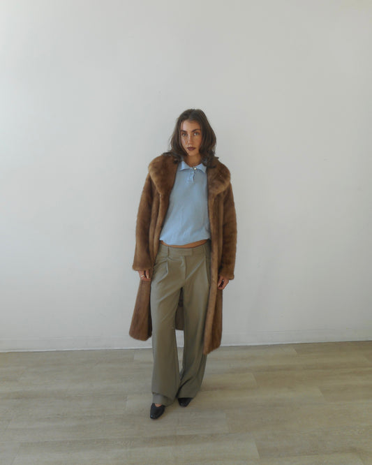 Mink fur coat