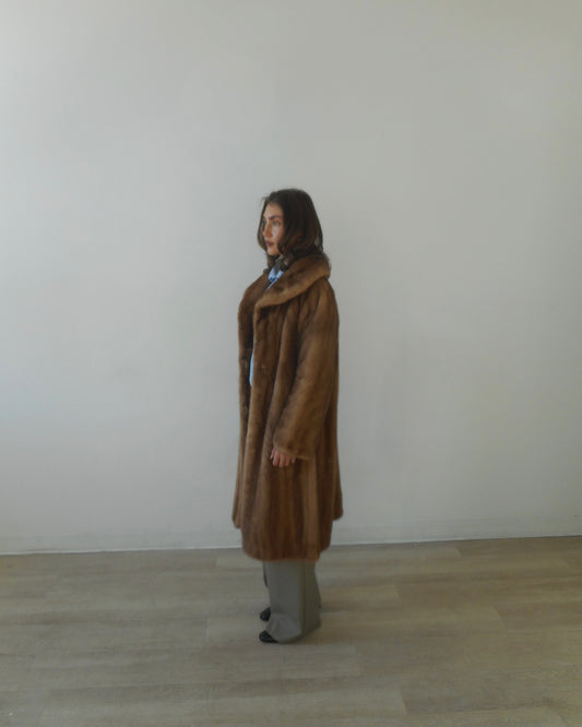 Mink fur coat