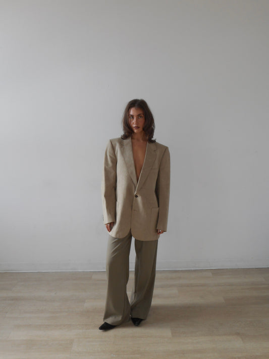 Suede blazer