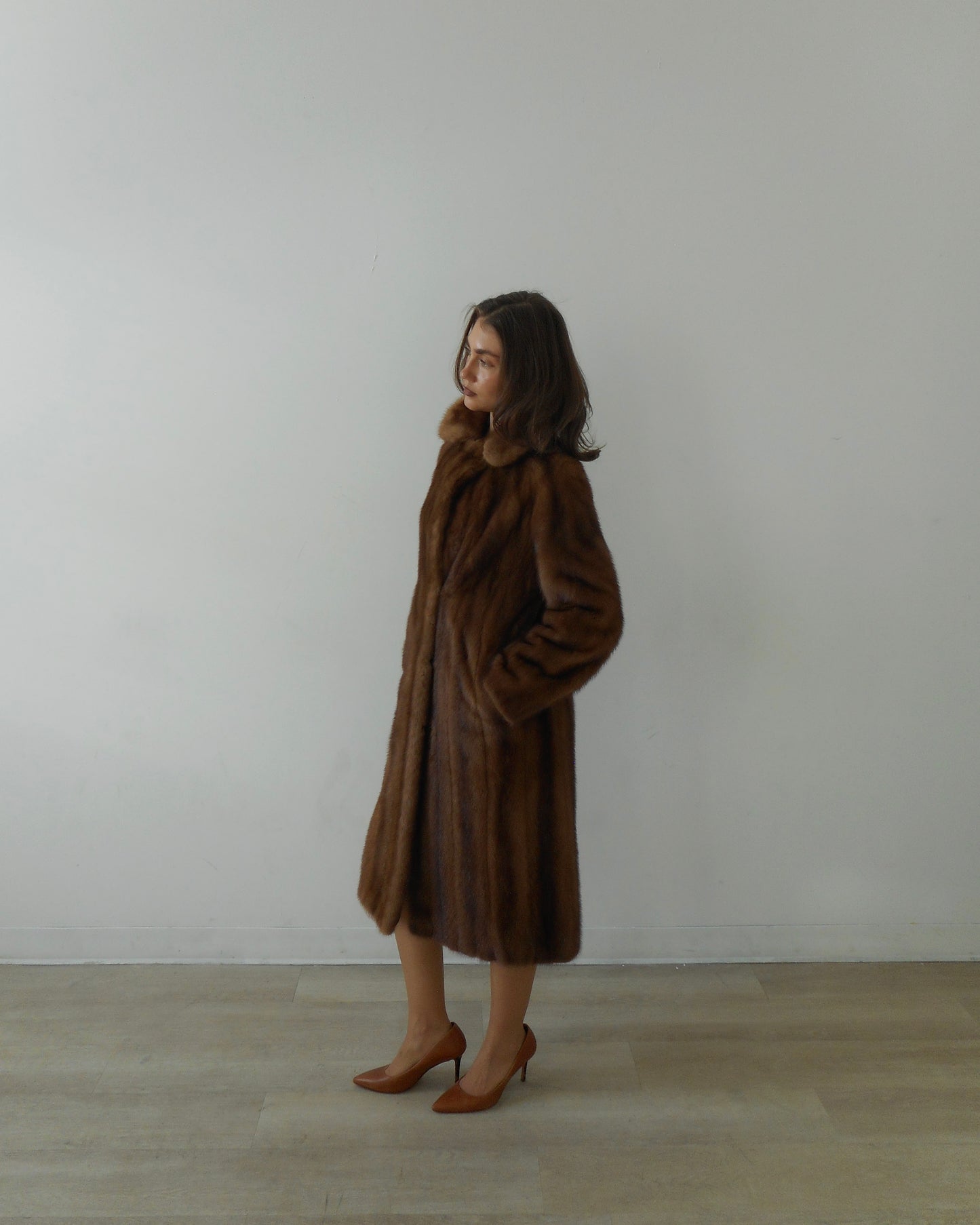 Mink fur coat