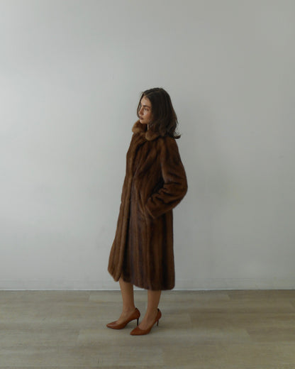 Mink fur coat