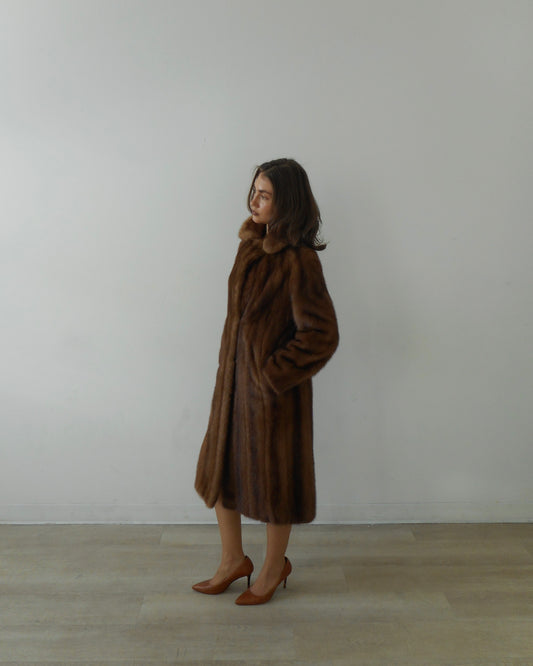 Mink fur coat