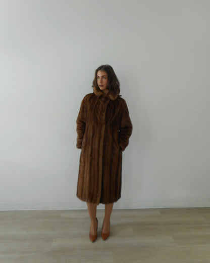 Mink fur coat