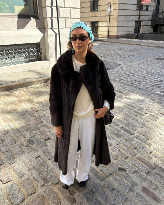 Mink fur coat