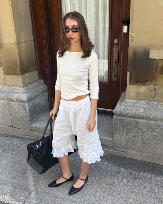 White cotton pantaloons