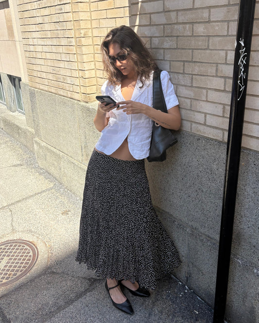 White linen blouse