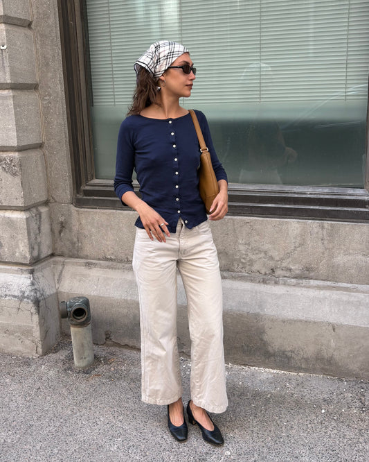 Dockers khaki mini flare pants
