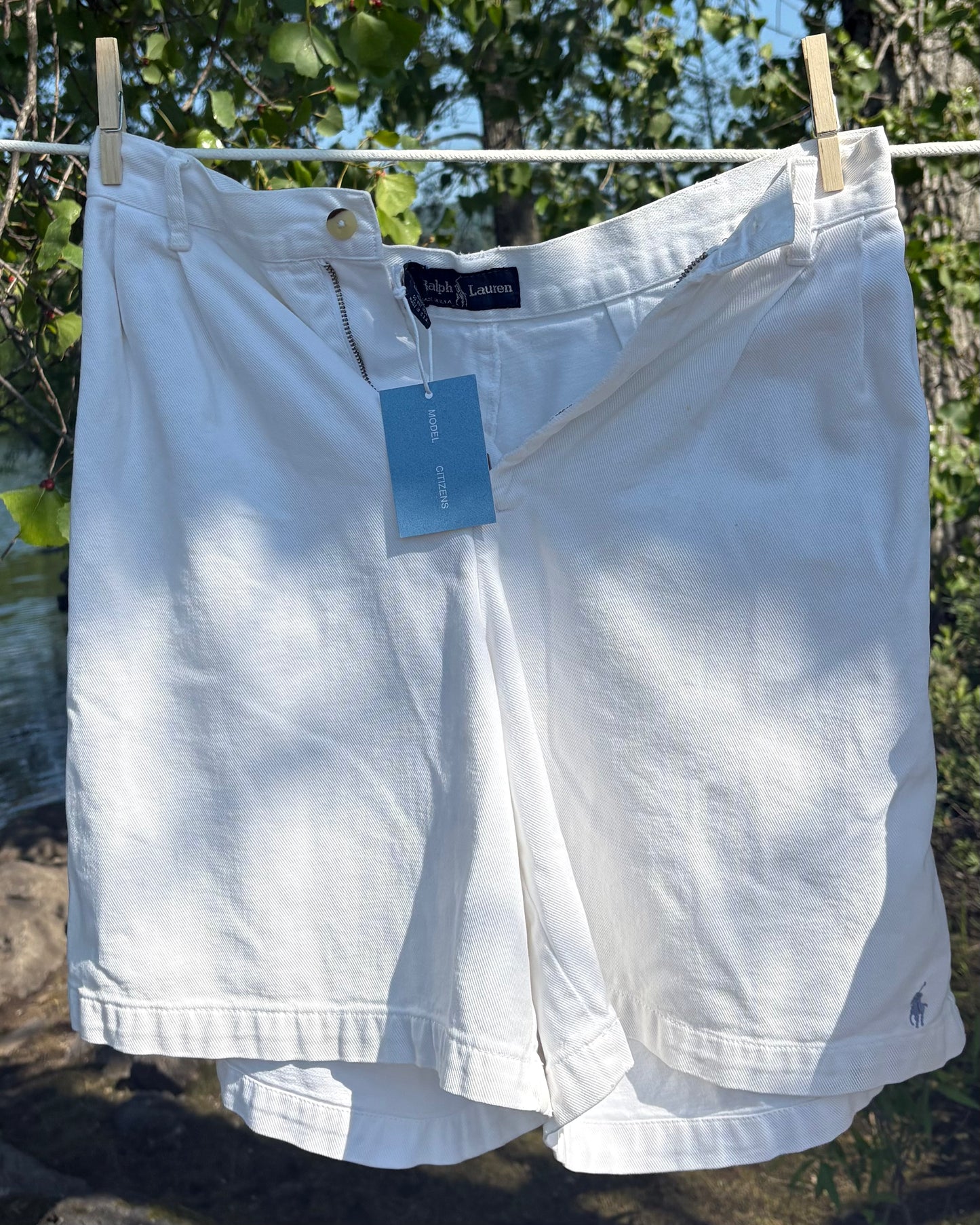 White Ralph Lauren cotton jorts