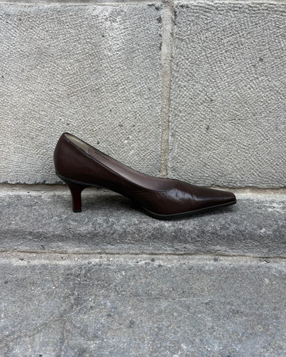 Peter Kaiser brown leather heels